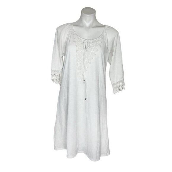 Dresses & Skirts - Dress Lace Detail Tie Keyhole